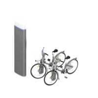 isometrico bicicletta 3d rendere png