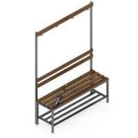 Isometric bench 3D render png