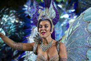Rio, Brazil, april 22, 2022, Samba School Vila Isabel in the Rio Carnival, held at the Marques de Sapucai Sambadrome photo