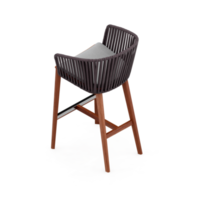 chaise isométrique rendu isolé 3d png