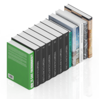 Isometric Books 3D render png