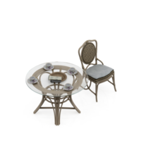 Isometric Table Set 3D render png