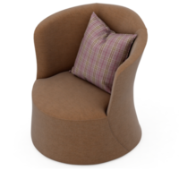 sillón isométrico aislado 3d render png