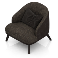 sillón isométrico aislado 3d render png