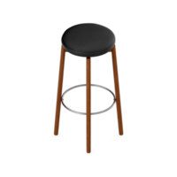 Isometric Chair 3D isolated rendering png