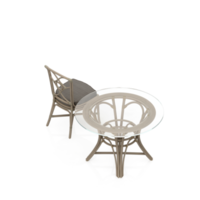 silla isométrica 3d renderizado aislado png