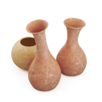 vases isométriques rendu 3d png