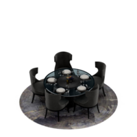 render 3d de mesa isométrica png