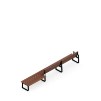 banc isométrique rendu 3d png