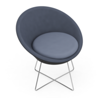 Isometric Chair 3D isolated rendering png