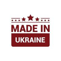 Made in Ukraine stamp design vector