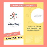 Map pointer Company Brochure Template Vector Busienss Template