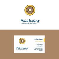 Flat Wheel Logo and Visiting Card Template Busienss Concept Logo Design vector