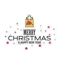 Merry Christmas and Happy New Year 2019 Dotted Background vector