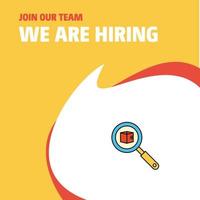 Join Our Team Busienss Company Search item We Are Hiring Poster Callout Design Vector background