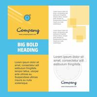 Stopwatch Company Brochure Title Page Design Company profile annual report presentations leaflet Vector Background
