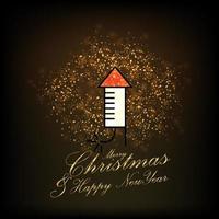 Merry Christmas and Happy new Year Abstract Glitter background vector