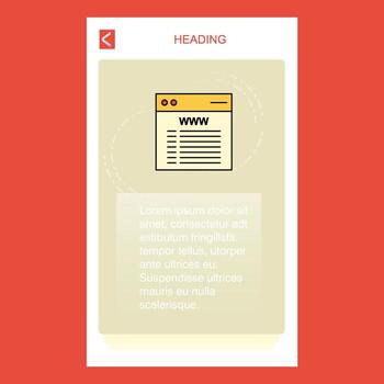 Website mobile vertical banner design design Vector