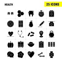 Health Solid Glyph Icon for Web Print and Mobile UXUI Kit Such as Medical Heart Beat Beat Emergency Pear Medical Hospital Pictogram Pack Vector