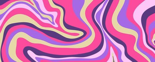 Wave y2k background for retro design. Liquid groovy marble pink background. Purple y2k pattern in modern style pink. Psychedelic retro wave wallpaper vector