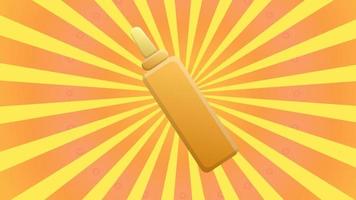 Mustard bottle isolated on white background vector