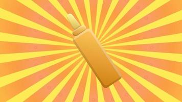 Mustard bottle isolated on white background vector