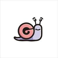 Print Snail G logo design for your icon, brand and identity