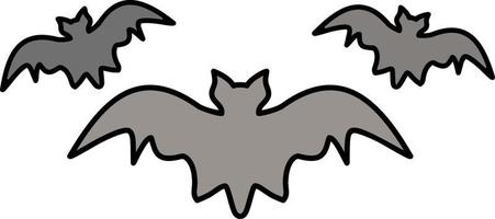 bats color icon vector