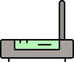 design, modem color icon vector