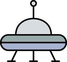 alien, space, ufo color icon vector