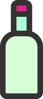 bottle color icon vector