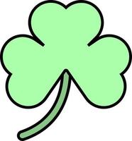 Shamrock color icon vector