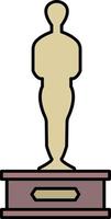 Award, figurine color icon vector