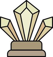 Award, figurine color icon vector