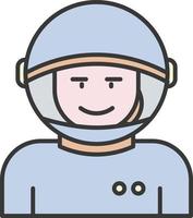 astronaut, space color icon vector