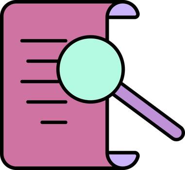 code checking, find code color icon vector