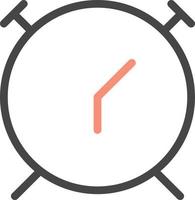 alarm clock color icon vector