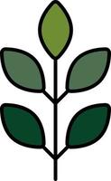leaf color icon vector