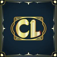 Initial letter CL royal luxury logo template vector