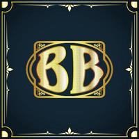 Initial letter BB royal luxury logo template vector