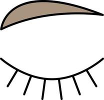 mascara, eye color icon vector