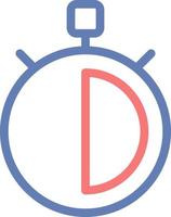 half an hour color icon vector