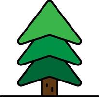 Tree, larch color icon vector