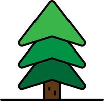 Tree, larch color icon vector