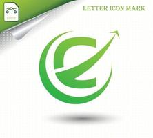 Abstract letter C logo design template vector