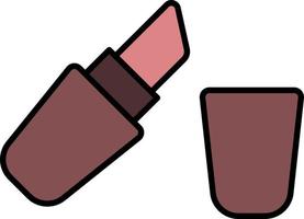 icono de color de lápiz labial vector