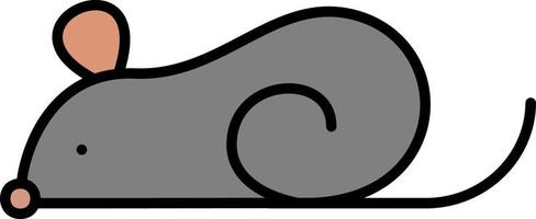 mouse color icon vector