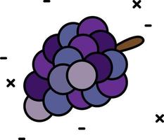 grape color icon vector