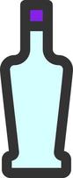 bottle color icon vector