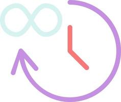 infinite time color icon vector